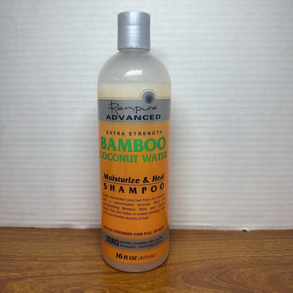 Renpure Advanced Bamboo Coconut Water Shampoo 16 oz Moisturize & Heal